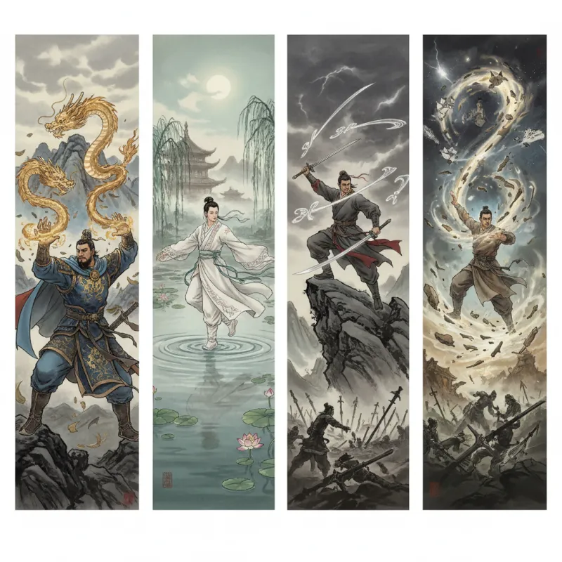 Four-Word Martial Arts Idioms from Jin Yong's Novels