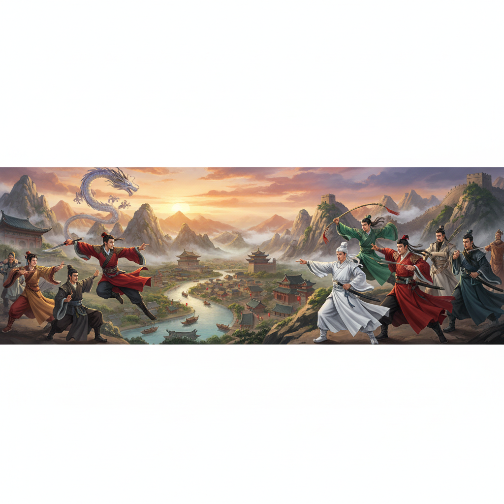 Journey Through Jin Yong's Wuxia Novels: Martial Arts, Characters, and Cultural Legacy