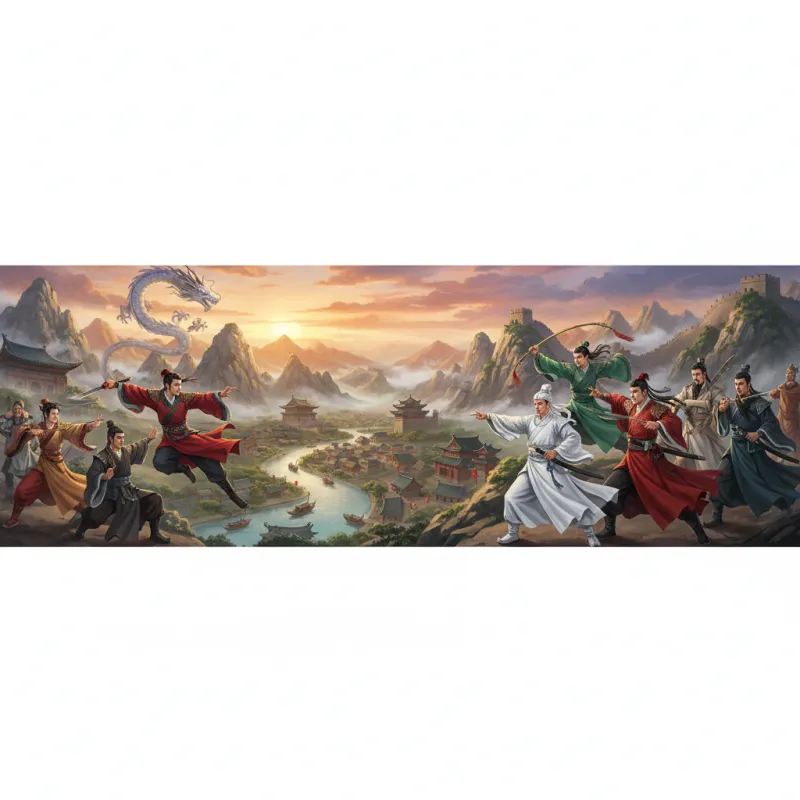 Journey Through Jin Yong's Wuxia Novels: Martial Arts, Characters, and Cultural Legacy