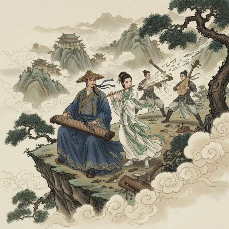 Musical Instruments in Jin Yong's Wuxia World