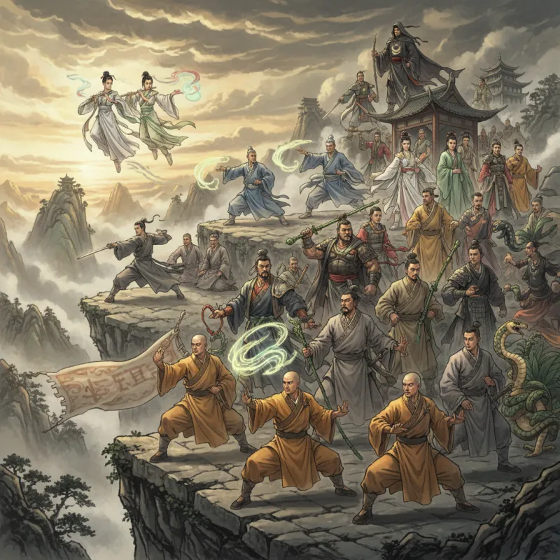Top 10 Martial Arts Schools in Jin Yong's Novels